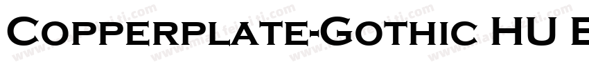 Copperplate-Gothic HU Bold字体转换
